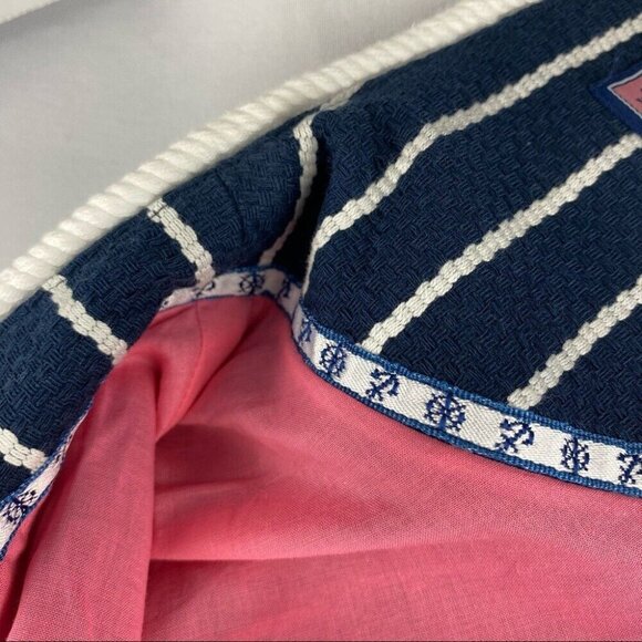 Vineyard Vines Women's NWT Blue Ocean Blvd Cotton Striped Designer Blazer 4/C34 - Picture 8 of 11